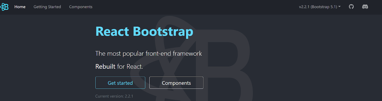 React Bootstrap