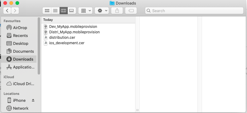Download and install certificates and profile