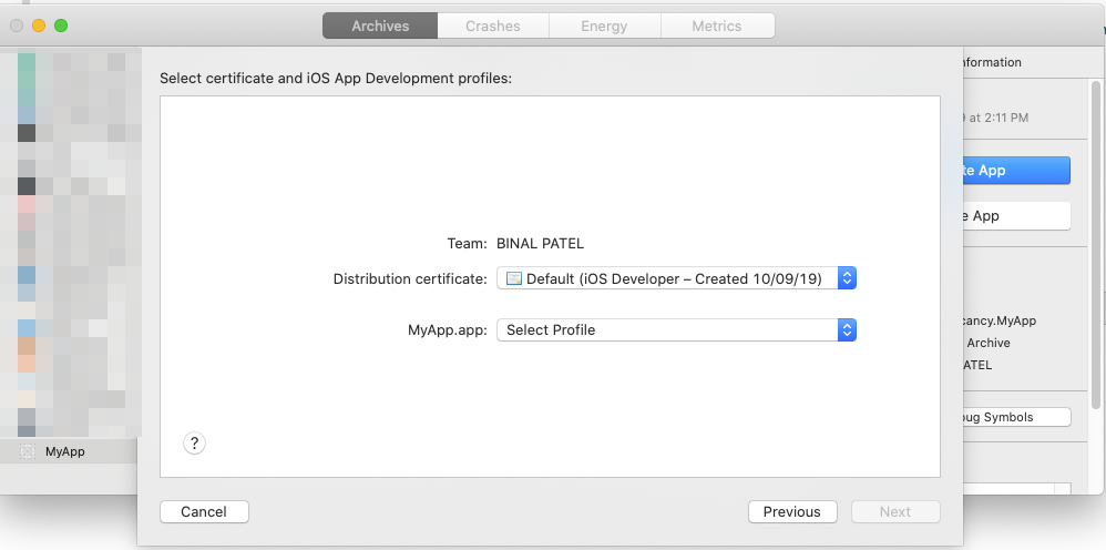 create your .ipa file
