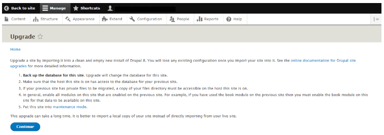 Upgrade Drupal