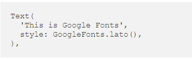 Google fonts