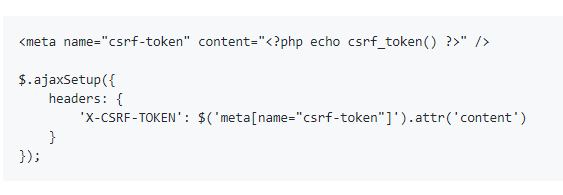 hidden CSRF field