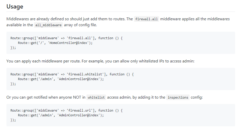 laravel website security