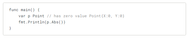 Methods with pointer receivers