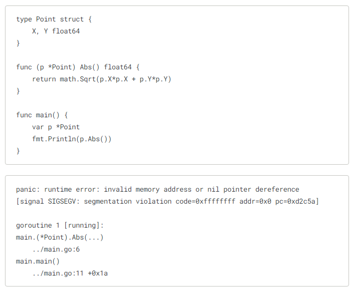 Nil pointer dereference