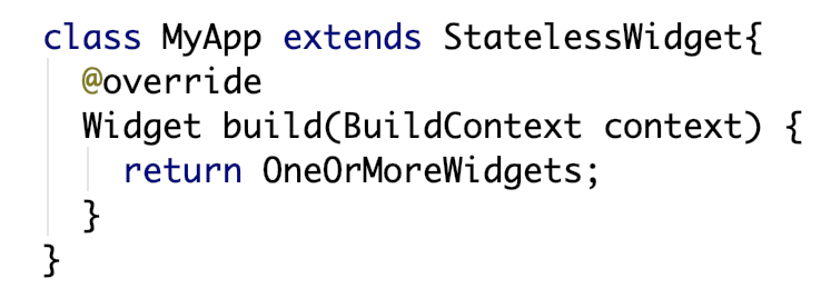 Stateless Widgets