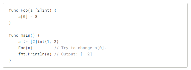 Unchangeable Array values