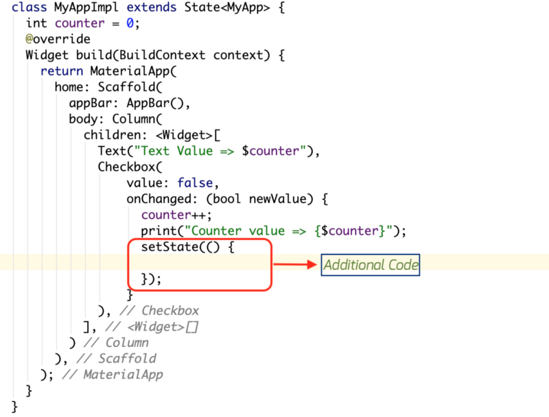 setState()