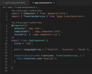Implement Internationalization (i18n) in Angular Application