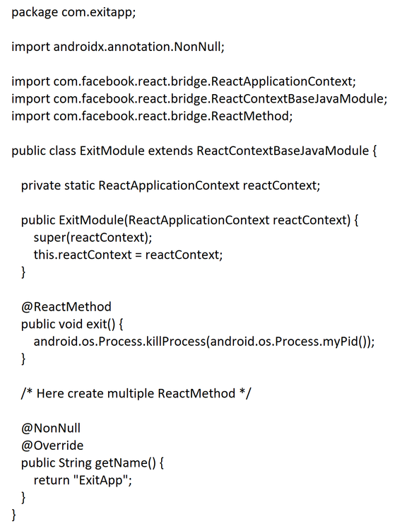 ReactMethod