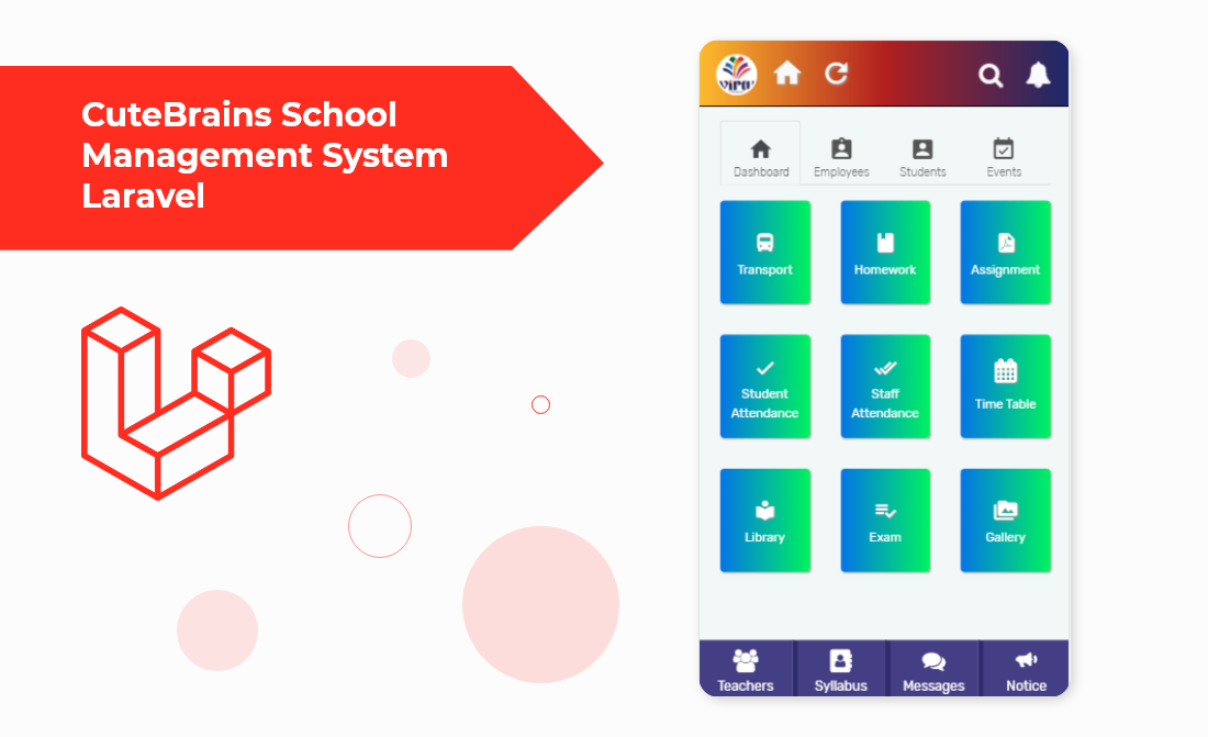 CuteBrains School Management System Laravel