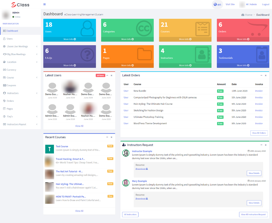 eClass Learning Management System