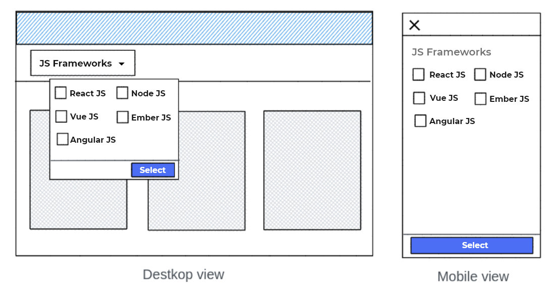 Responsive React Filter Component