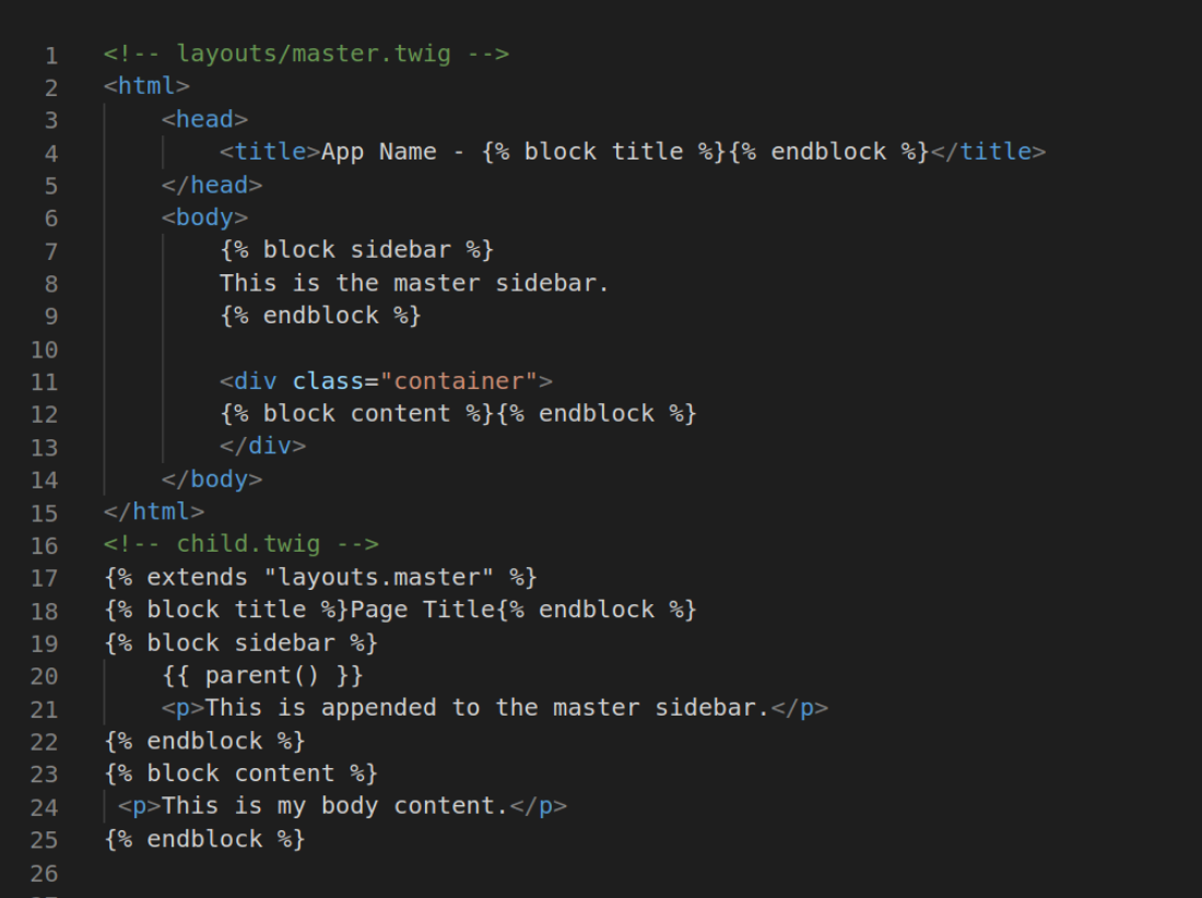 Laravel Blade Template Engine