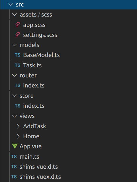 Vue 3 Typescript project structure