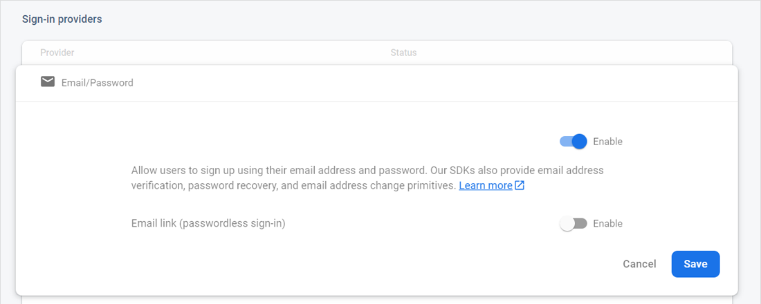 setting and integrating Firebase Authentication