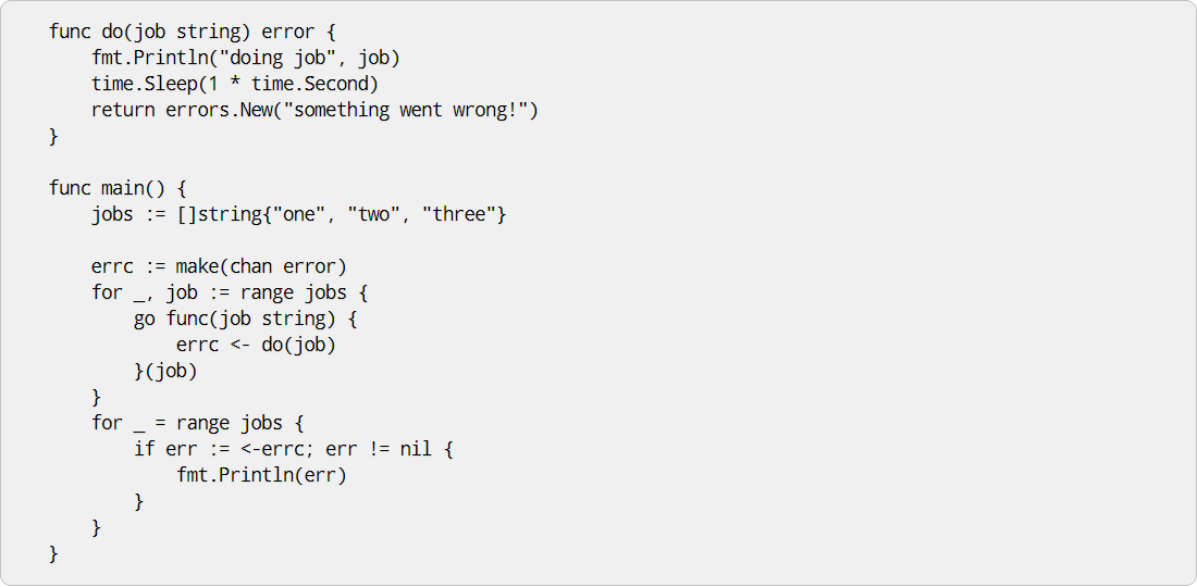 State management with goroutines