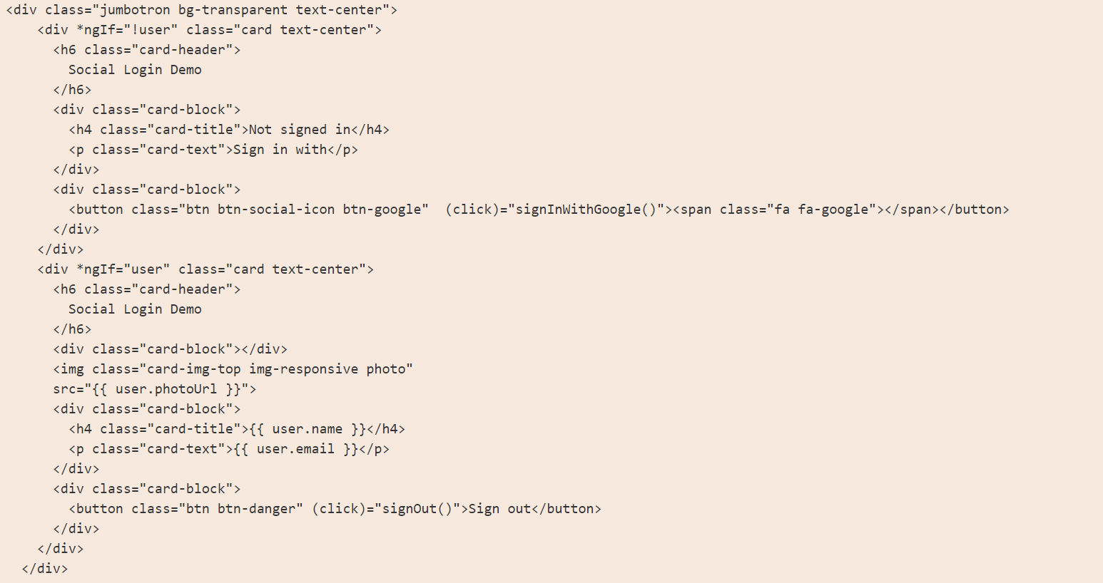 login component