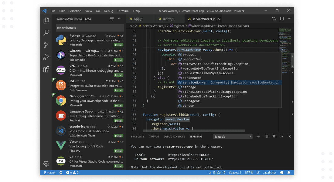 React Native Tool Visual Studio Code