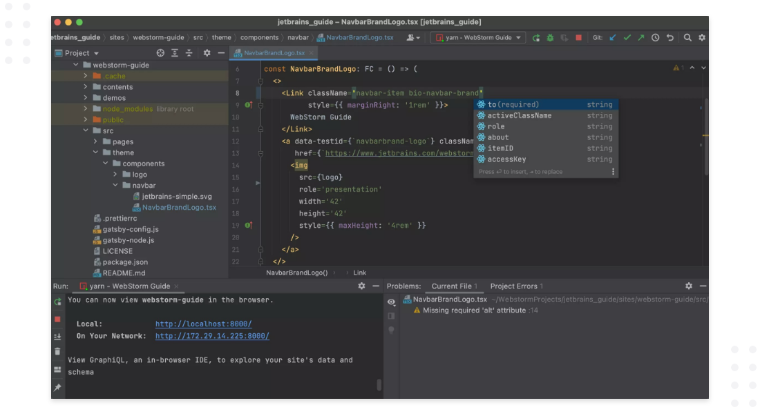 React Native Tool Webstorm