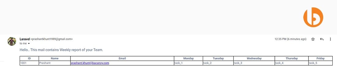 Laravel Task Schedule