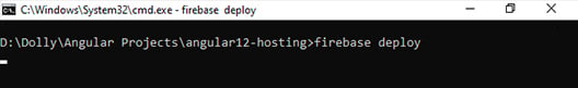 Deploy angular 12 app