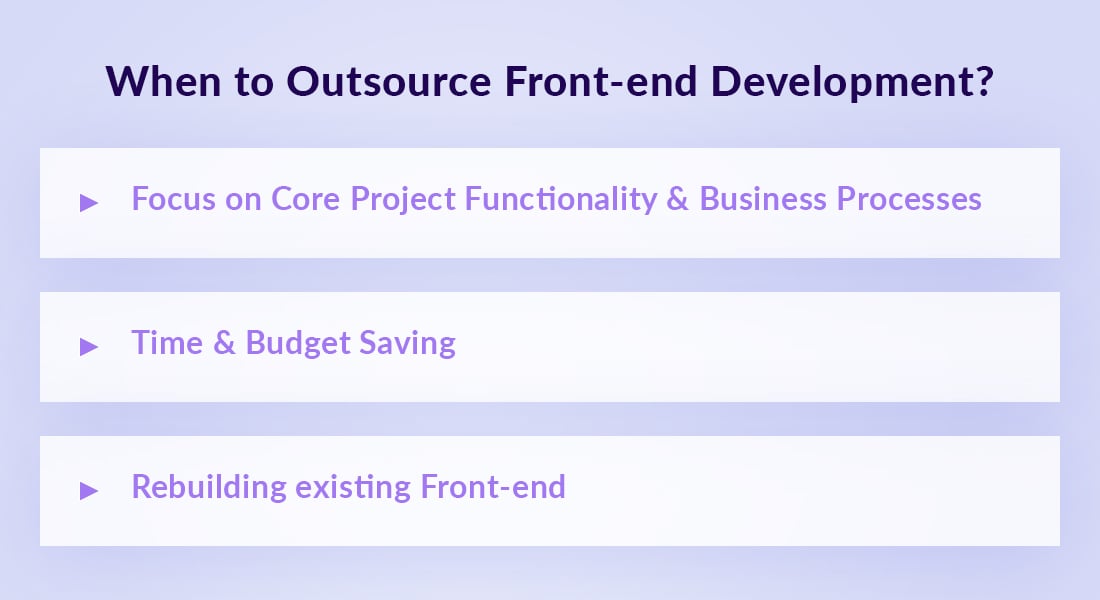 When to Outsource front-end development