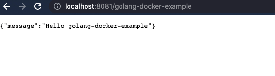 Golang docker example