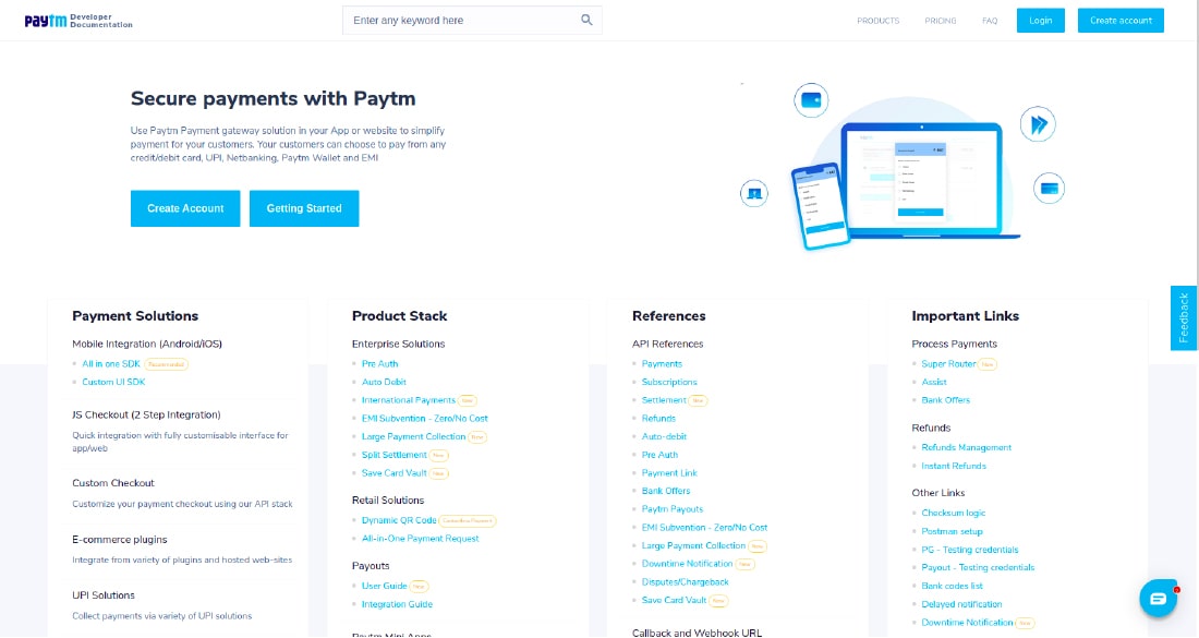 Create a Paytm Developer Account