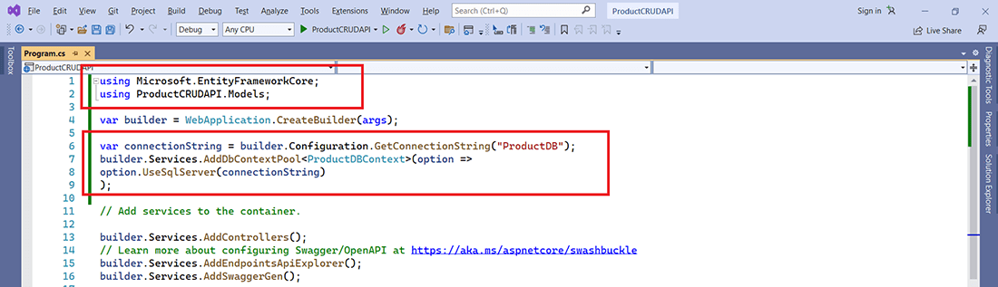 Configure DB Connection with .net