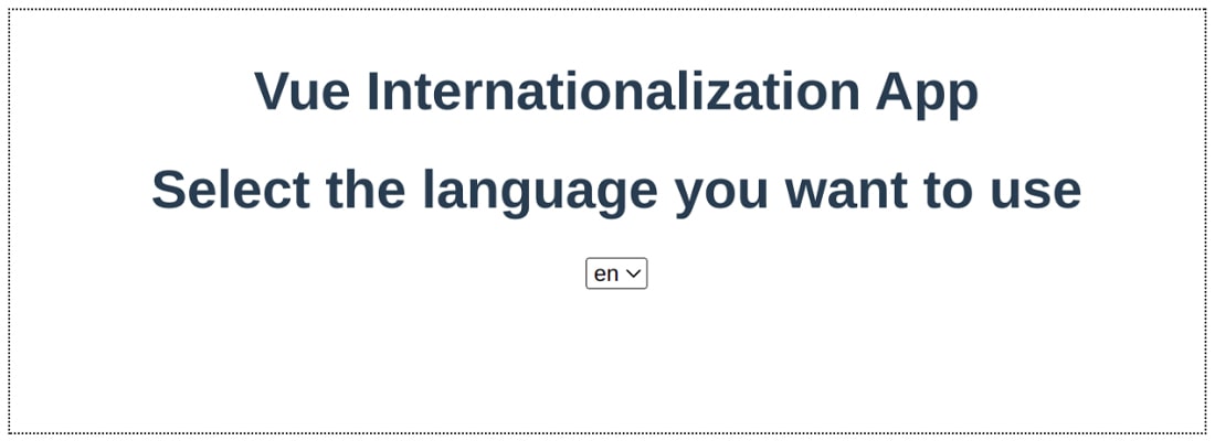 Vue internationalization app