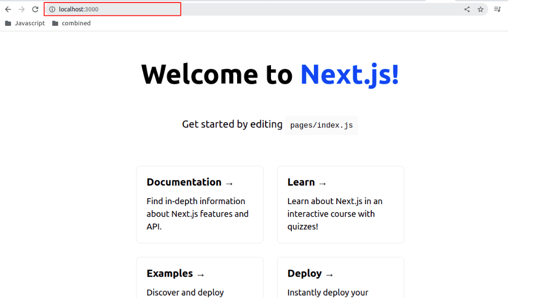 Next js Homepage