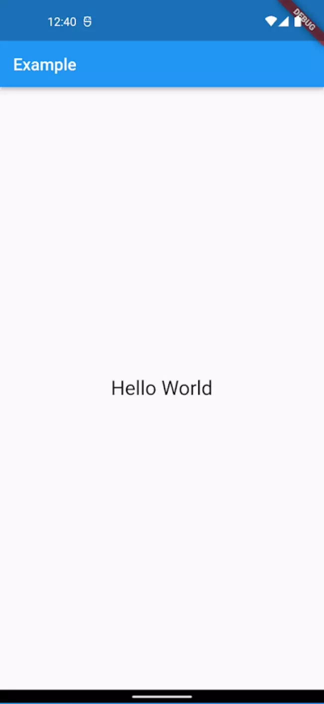 Hello World Example