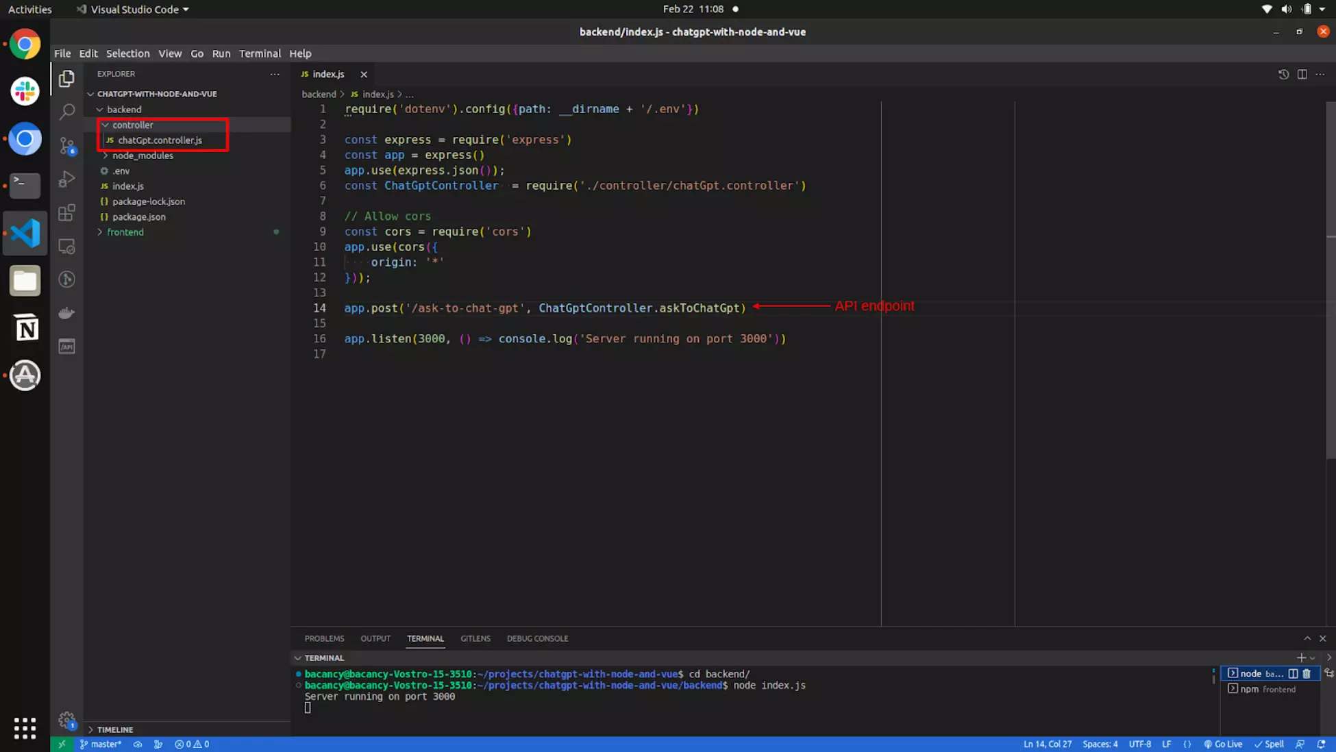 Dummy Project Setup for ChatGPT Integration