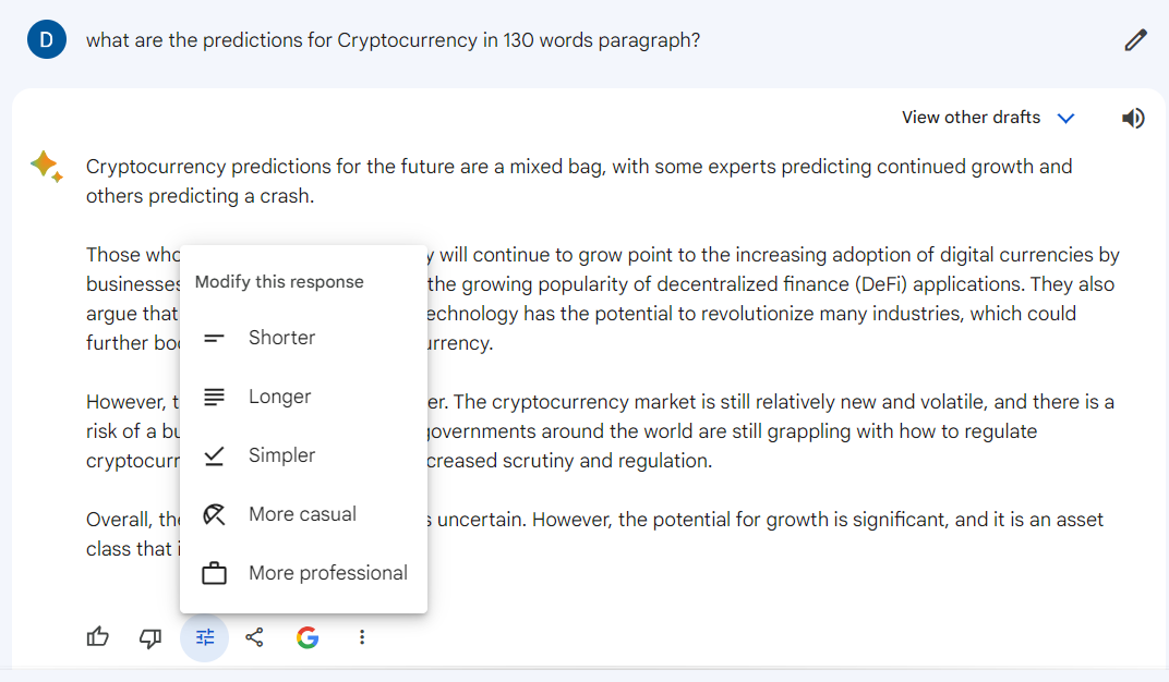 Tried Modifying Questions & Responses