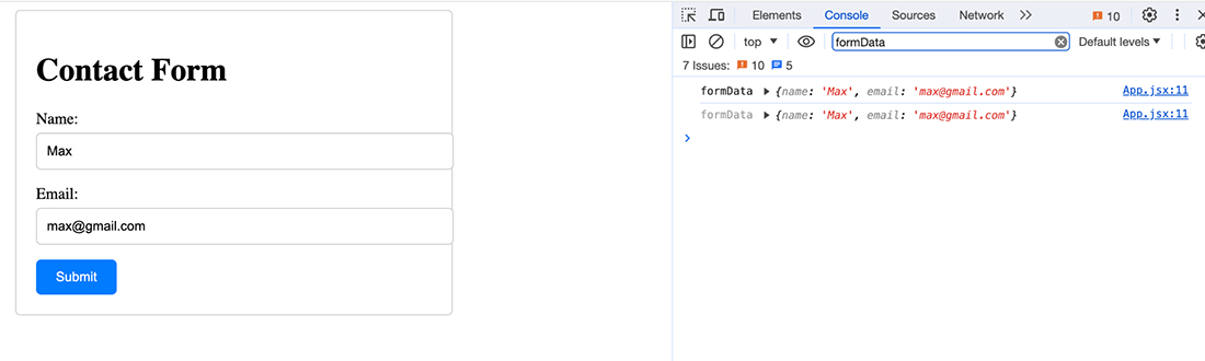 Create contact form