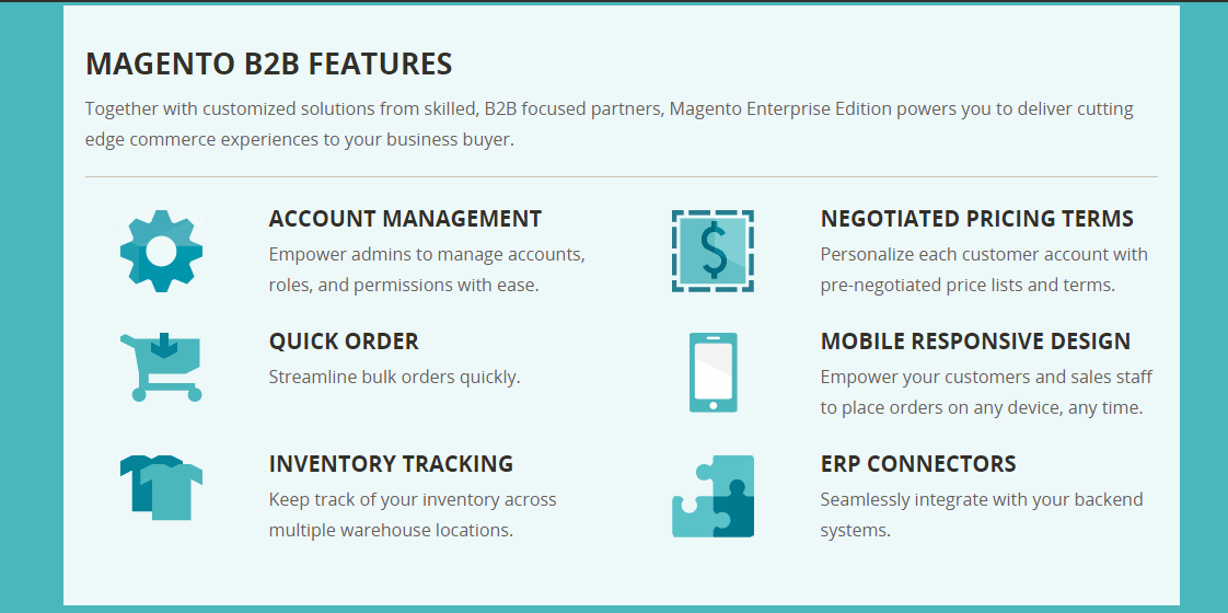 Magento b2b features you will enjoy