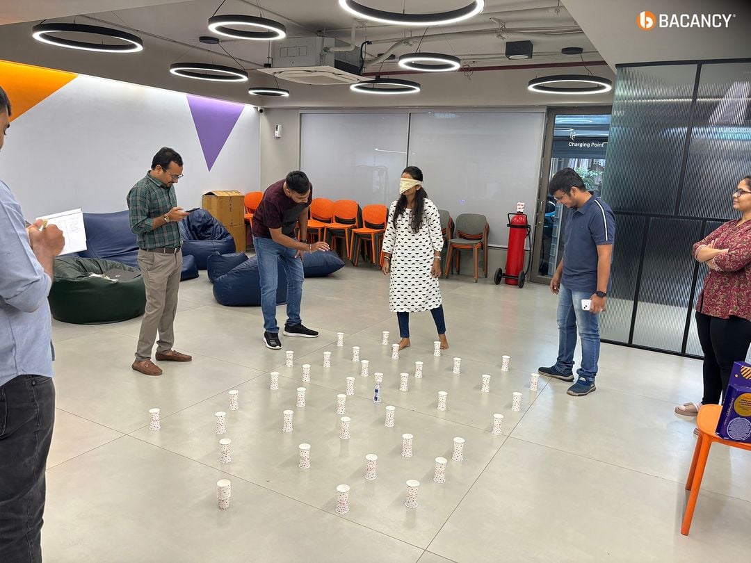 Mobile Team Blindfold Game